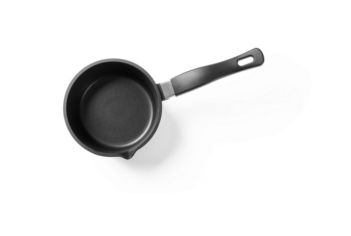 STIELKASSEROLLE Turin 1,1 l  - Edelstahlfarben/Schwarz, Konventionell, Kunststoff/Metall (16/8,5cm) - Homeware Profession.