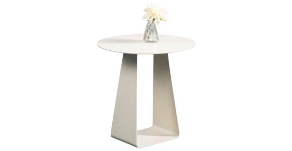 BEISTELLTISCH rund Creme  - Creme, Design, Metall (45/45/45cm) - Xora