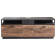 LOWBOARD Bastian  in 150/55/50 cm  - Eichefarben/Dunkelgrau, KONVENTIONELL, Holzwerkstoff/Metall (150/55/50cm) - Cantus