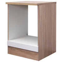 HERDUMBAUSCHRANK 60/85/57 cm  in Weiß, Sonoma Eiche  - Weiß/Sonoma Eiche, KONVENTIONELL, Holzwerkstoff (60/85/57cm) - FlexWell