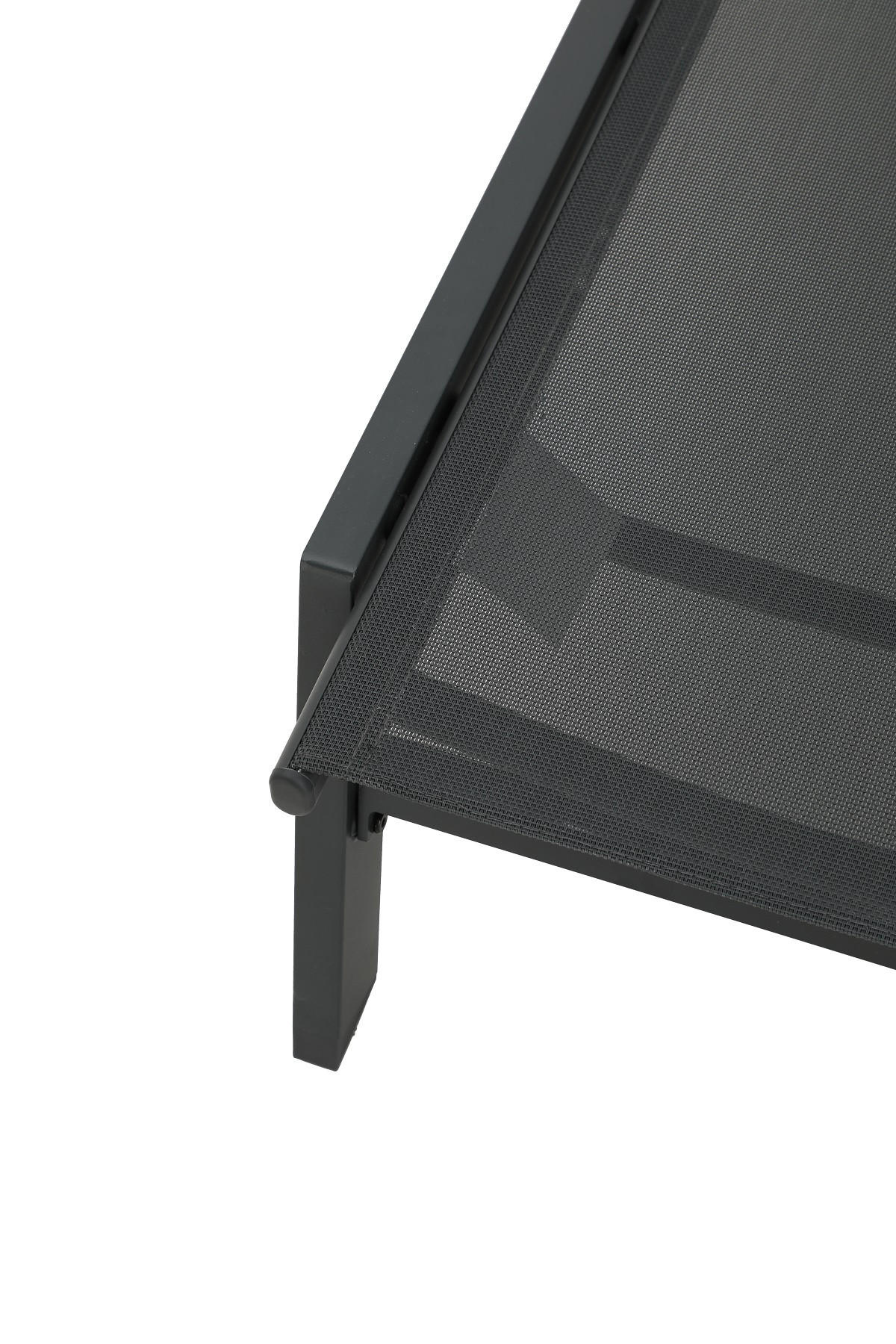 LEŽALJKA  antracit  metal, tekstil      - antracit, Design, metal/tekstil (55/92/164cm) - Ambia Garden