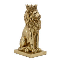 DEKOLÖWE - Goldfarben, Trend, Kunststoff (22,5/38,5/16cm) - Ambia Home
