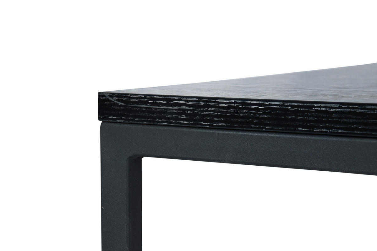 MĂSUȚĂ DE CAFEA - negru, Design, metal/material pe bază de lemn (80/60/50/40/80/60cm) - MID.YOU