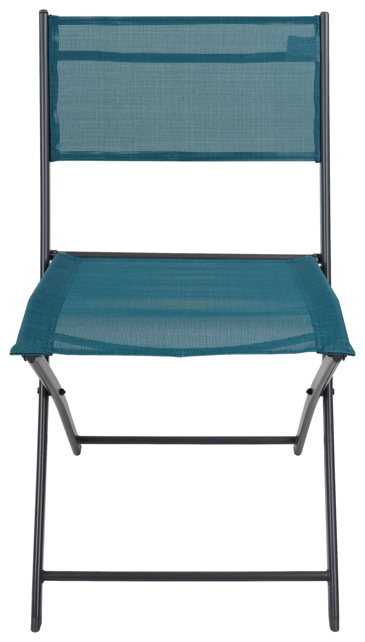 GARTENSTUHL-SET - Türkis/Schwarz, Modern, Textil/Metall (45/79/46cm) - Ambia Garden