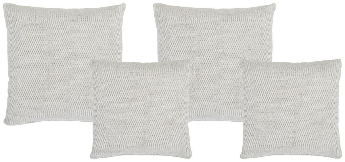 ZIERKISSENSET  42/53/42/53 cm   - Beige, KONVENTIONELL, Textil (42/53/42/53cm) - Livetastic