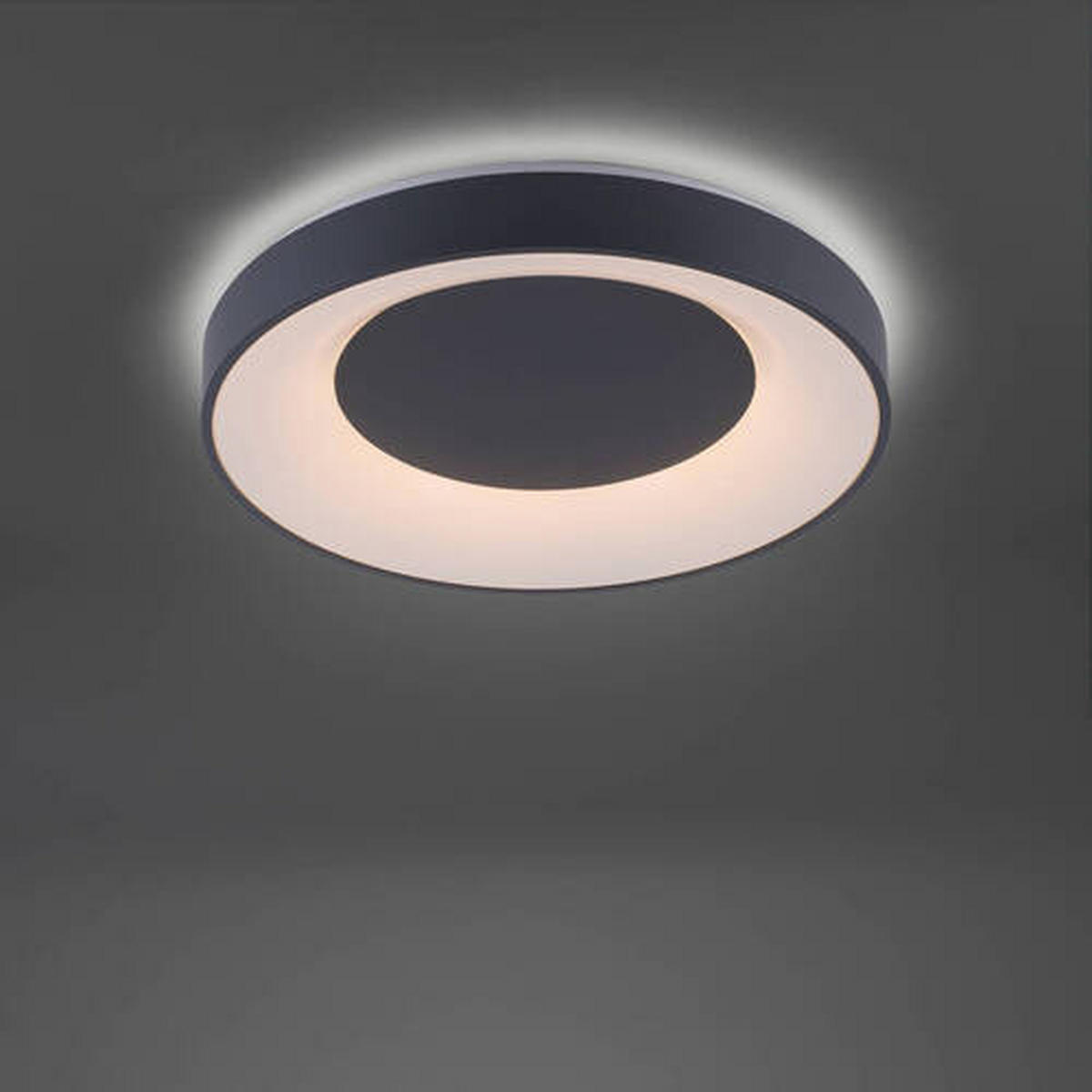 LED-DECKENLEUCHTE Lumismart  Smart 50/50/8,7 cm   - Anthrazit, Basics, Kunststoff/Metall (50/50/8,7cm)