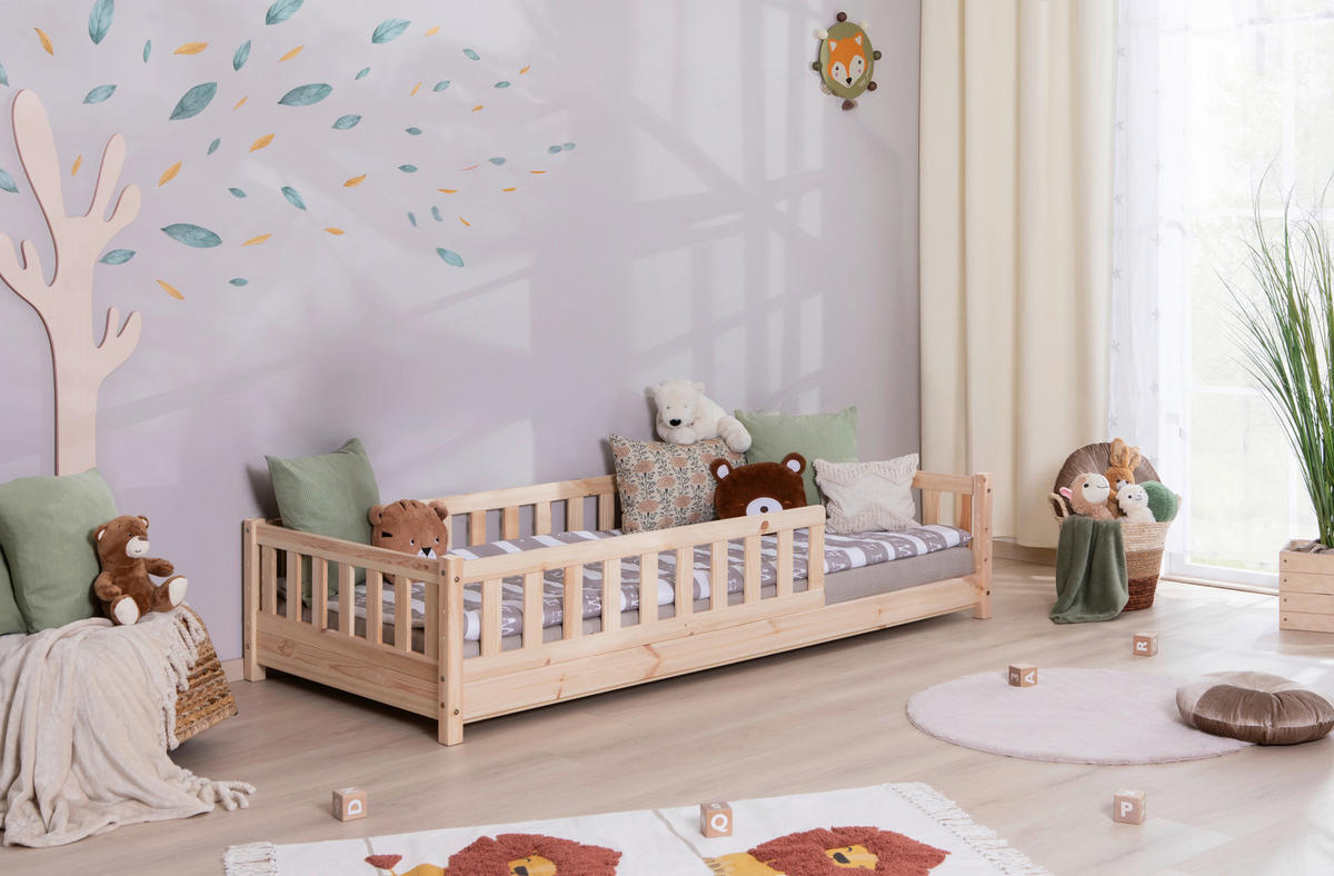 HAUSBETT 100/200 cm Naturfarben  - Naturfarben, Modern, Holz (100/200cm) - MID.YOU