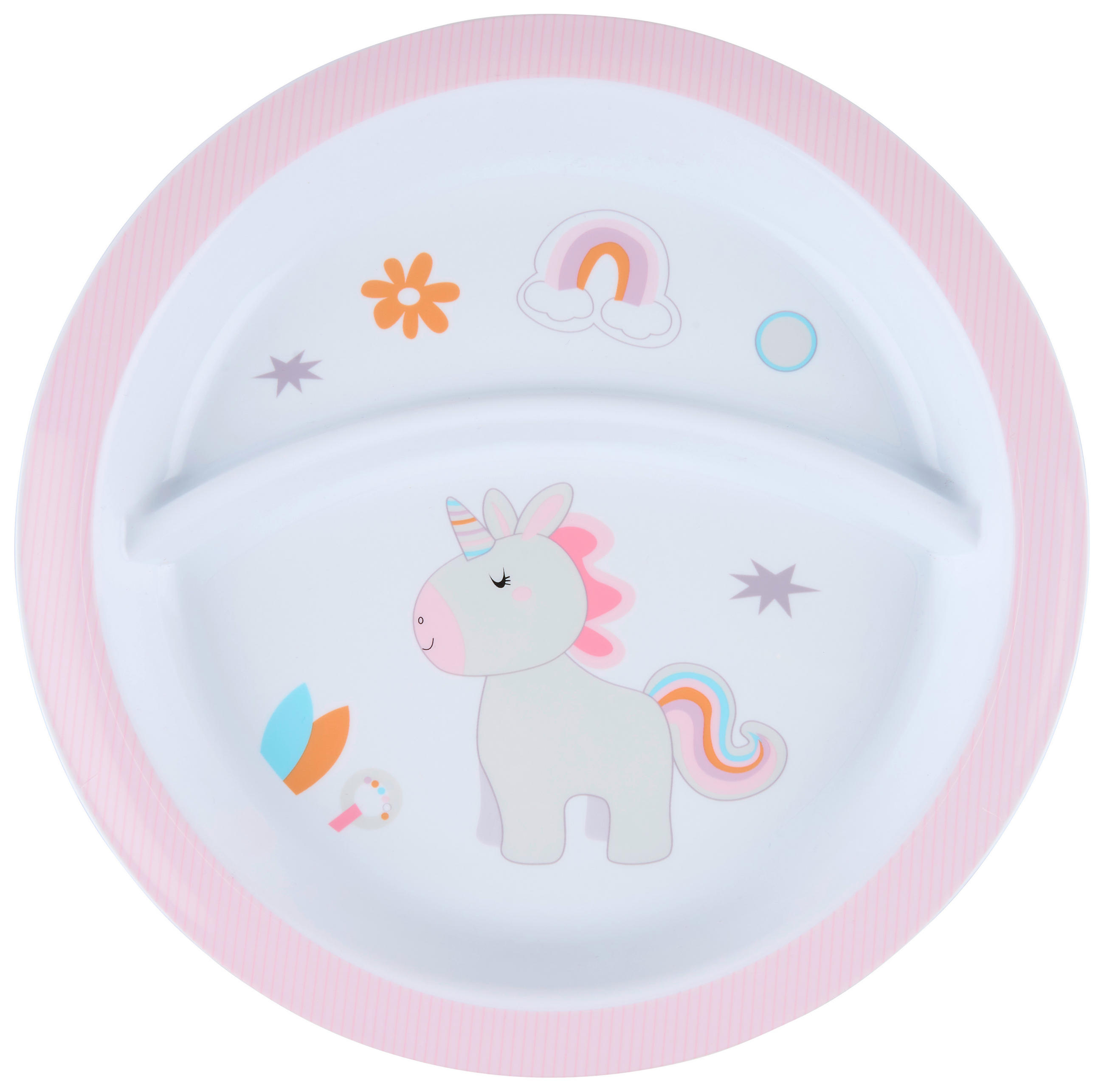 DĚTSKÝ TALÍŘ - vícebarevná, Trend, plast (21,5cm) - My Baby Lou