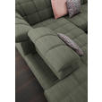 ECKSOFA in Webstoff Grün  216/302 cm  - Schwarz/Grün, Design, Holz/Textil (216/302cm) - Xora