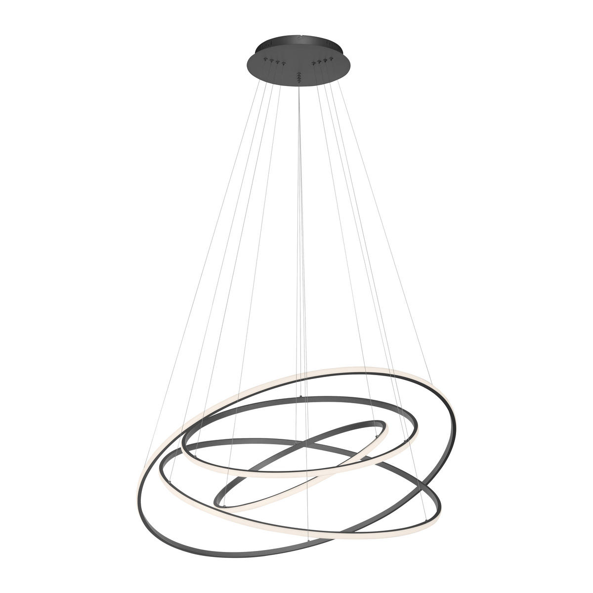 LED-PENDELLEUCHTE Tessara 109/109/300 cm   - Design, Kunststoff/Metall (109/109/300cm) - Paul Neuhaus