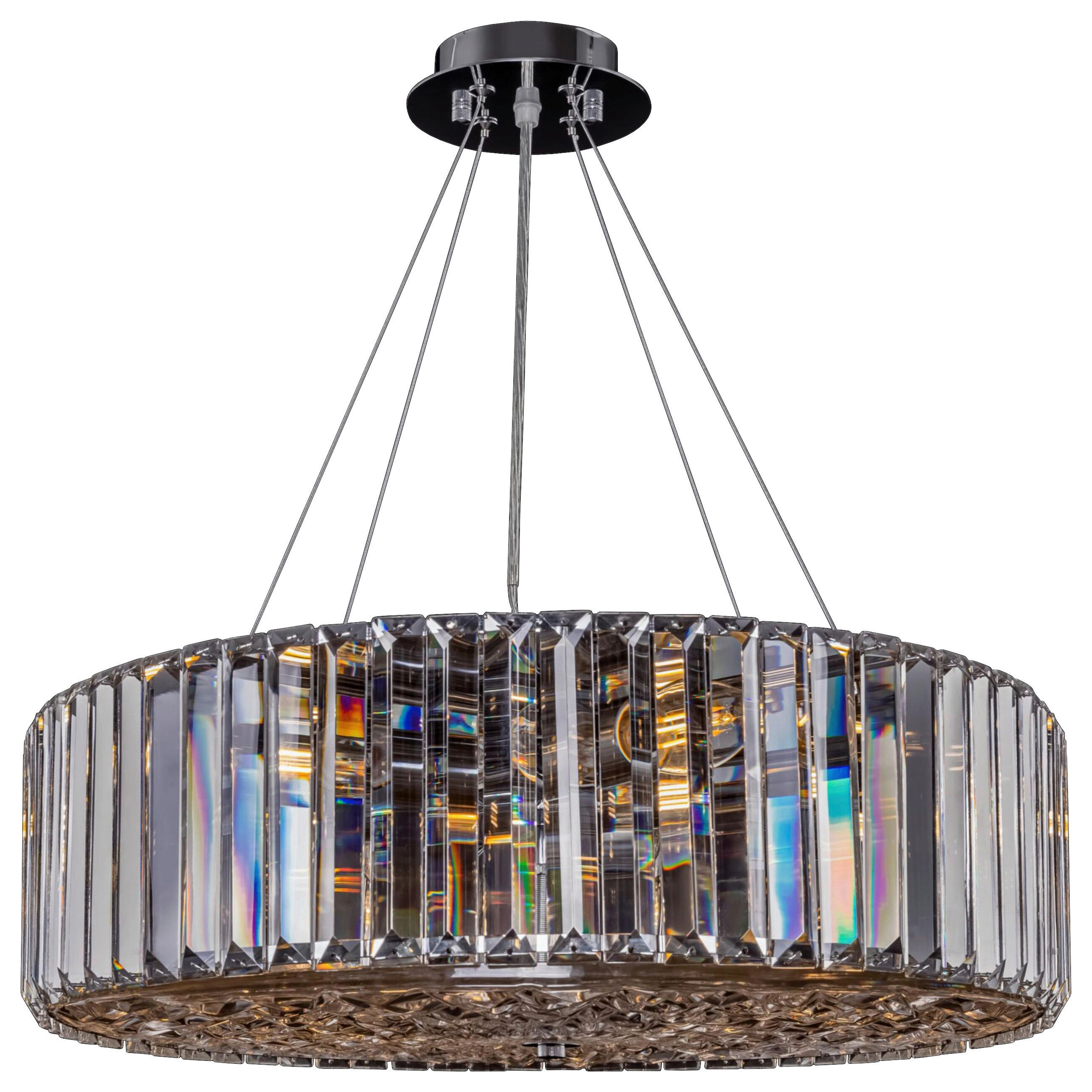DECKENLEUCHTE     - Chromfarben, Basics, Glas/Metall (53/17/53cm) - MAYTONI