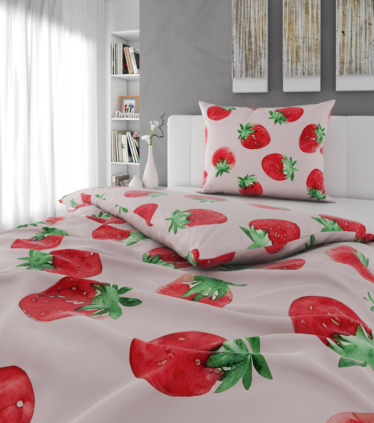 BETTWÄSCHE Satin 140/200 cm  - Rosa, Trend, Textil (140/200cm) - Esposa