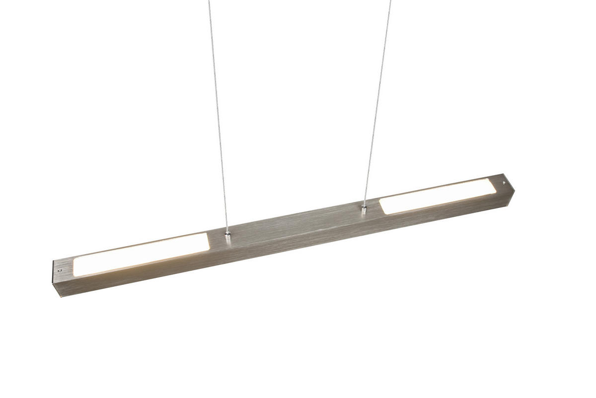 SCHIENENSYSTEM-HÄNGELEUCHTE - Nickelfarben, Design, Metall (90/180/5cm) - Trio Leuchten