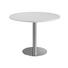 KONFERENZTISCH - Chromfarben/Weiß, KONVENTIONELL, Holzwerkstoff/Metall (100cm) KONFERENZTISCH - Chromfarben/Weiß, KONVENTIONELL, Holzwerkstoff/Metall (100cm)