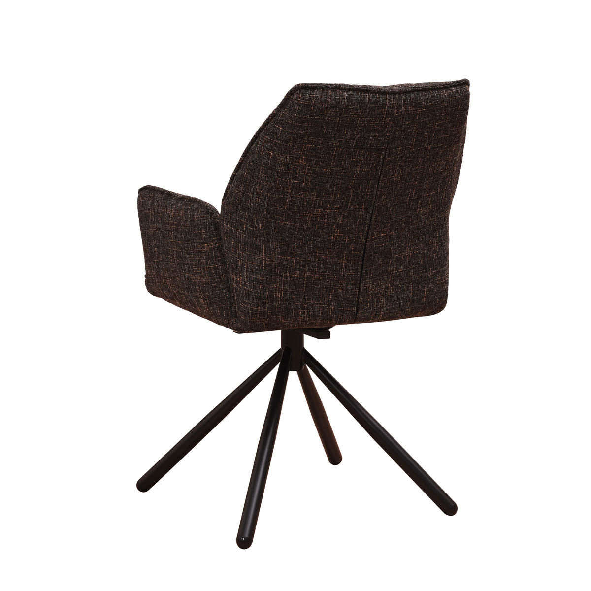 SADA ŽIDLÍ S PODRUČKAMI 2 kusy - černá, Moderní, kov/textil (57,5/92/52cm) - MID.YOU