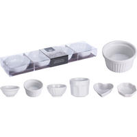 SNACKSSKÅL SET 4 delar   - vit, Klassisk, keramik (6/3,5cm)