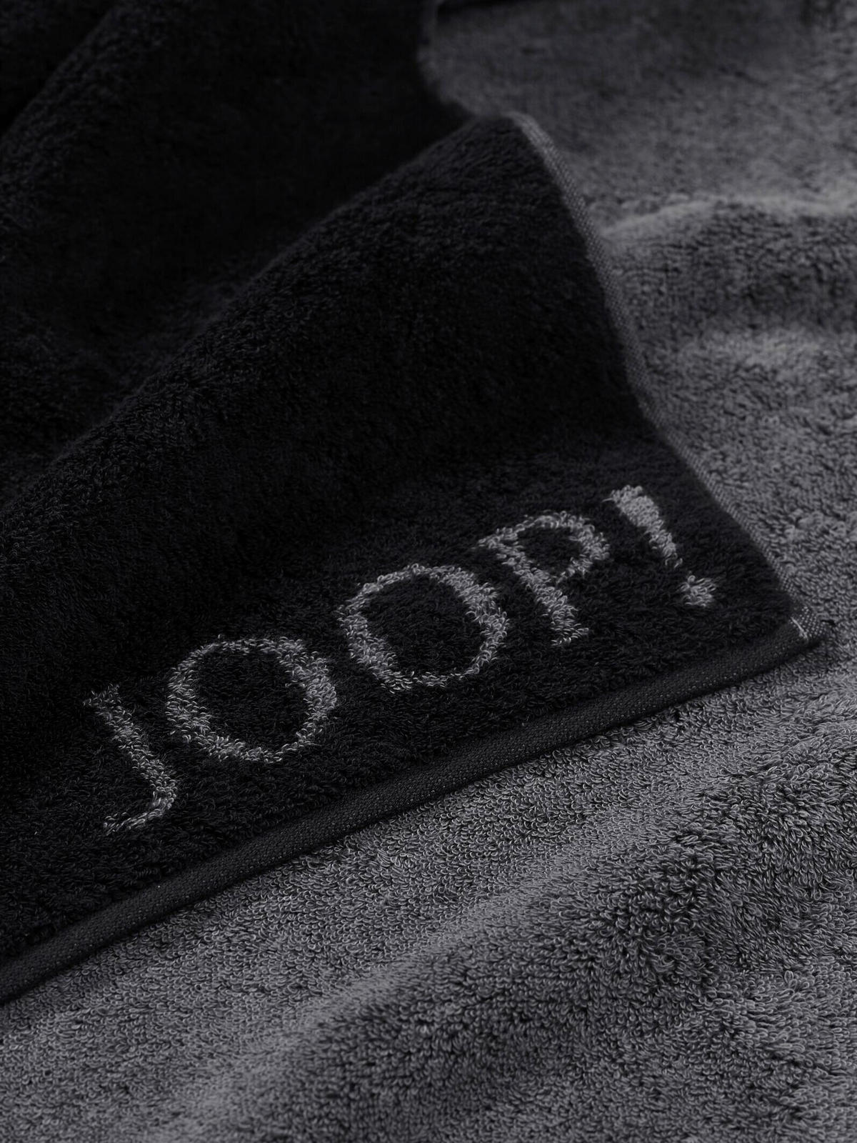SAUNATUCH 80/200 cm JOOP! CLASSIC Schwarz  - Schwarz, Basics, Textil (80/200cm) - Joop! Living