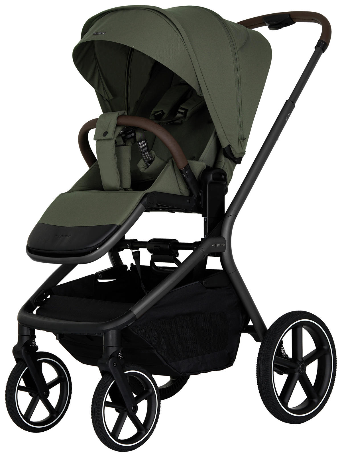 KOMBIKINDERWAGEN Mavi  - Olivgrün, Trend, Textil/Metall (92/55/110,5cm)