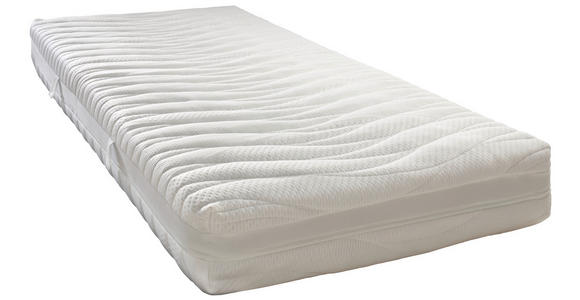 KALTSCHAUMMATRATZE 180/200 cm Höhe ca. 21 cm - Weiß, KONVENTIONELL, Textil (180/200cm) - Sleeptex