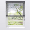 Jalousie 50mm in Holzoptik  blickdicht  60/130 cm    - Anthrazit, Design, Kunststoff (60/130cm)
