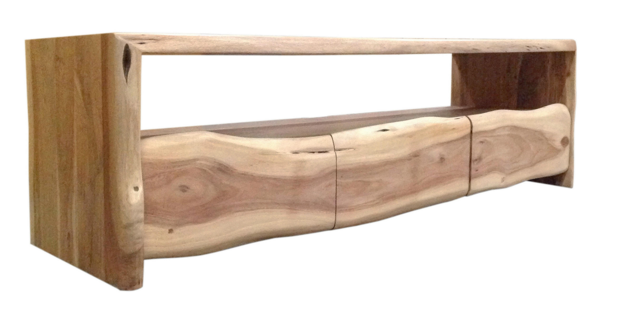LOWBOARD  146/46/50 cm 3 Schublade(n)  - Naturfarben, Design, Holz (146/46/50cm) - MID.YOU