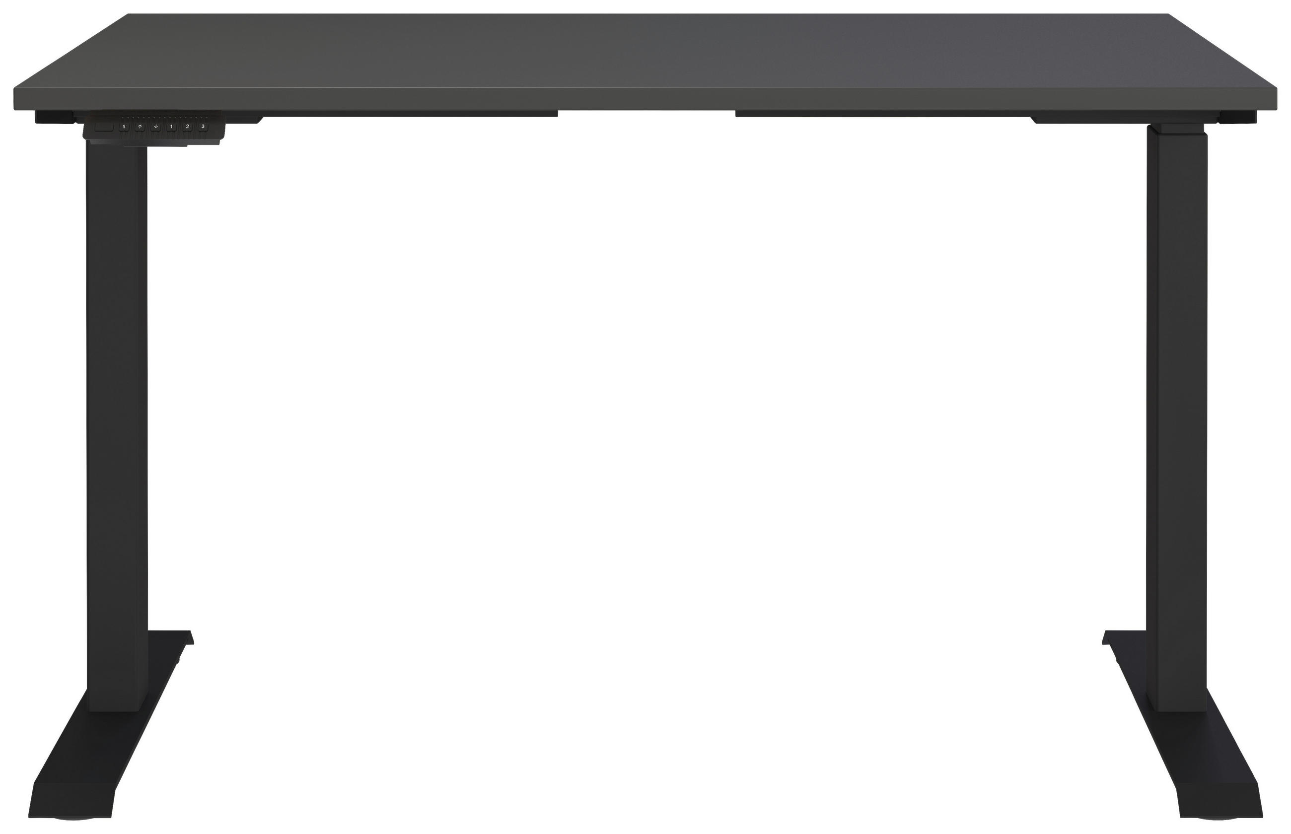 SCHREIBTISCH 120/80/72-118 cm  in Schwarz  - Schwarz, MODERN, Holzwerkstoff/Metall (120/80/72-118cm) - Novel