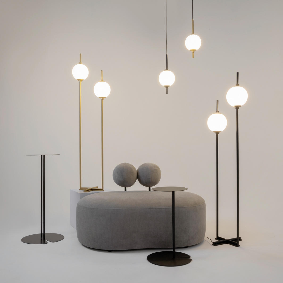 PENDELLAMPA Table & Floor 18/18/351 cm  - vit, Design, plast (18/18/351cm) - MAYTONI