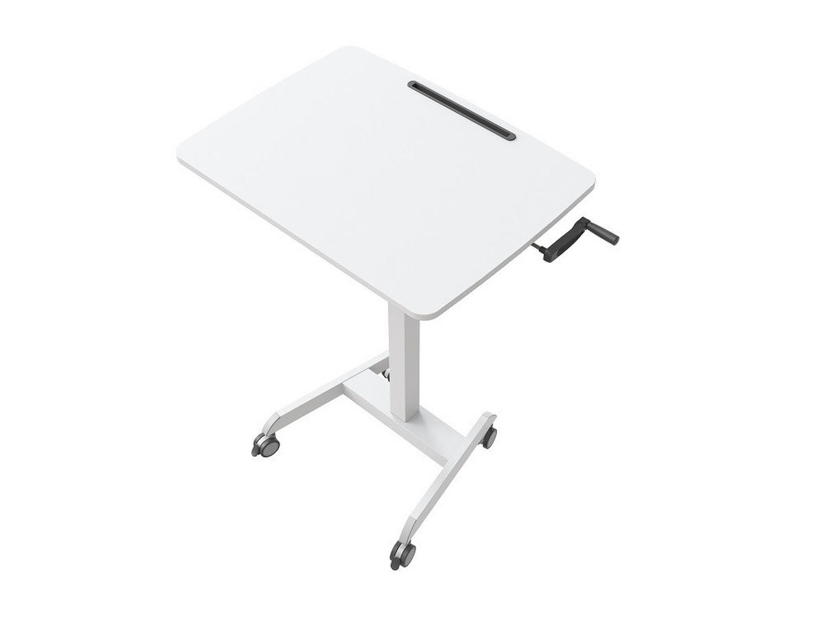 LAPTOPTISCH WORKSTATION - Weiß, Design, Holzwerkstoff/Kunststoff (80/60/80-130cm) - Boxxx