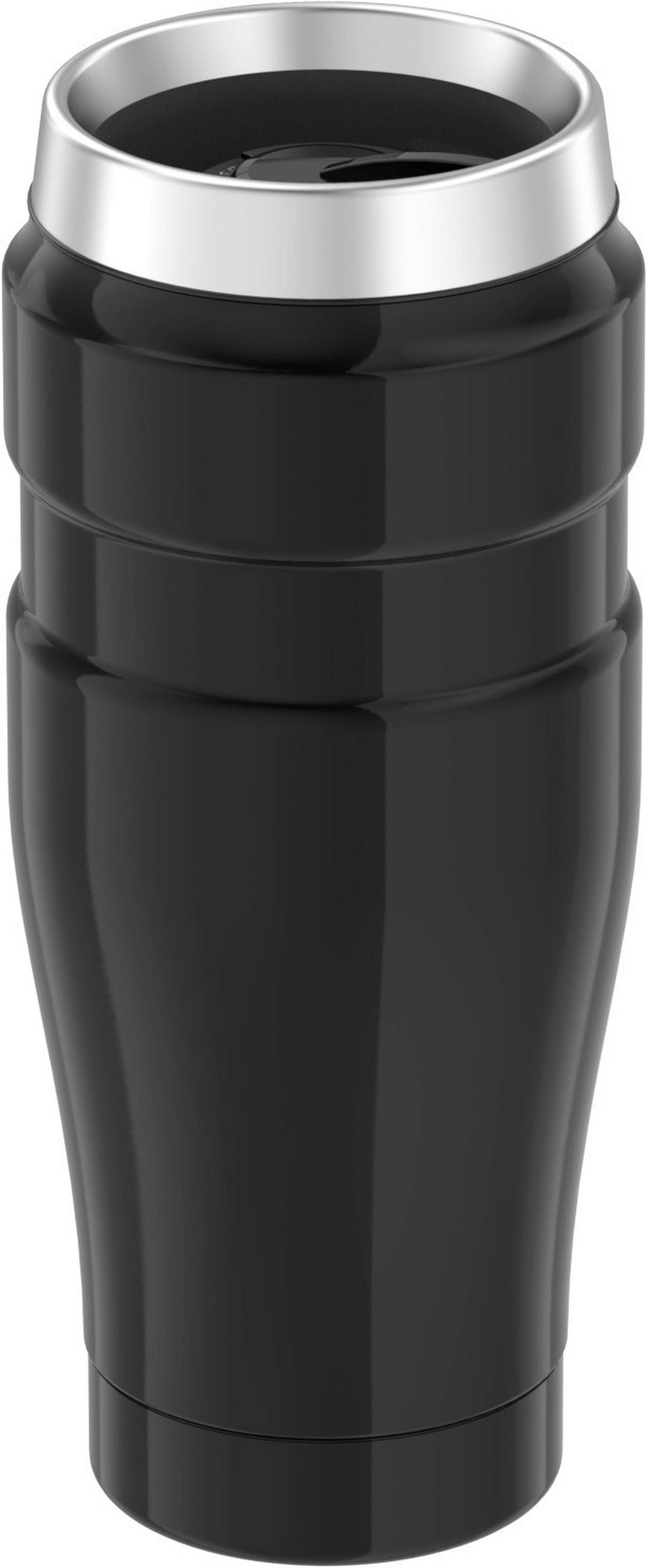 THERMOBECHER Stainless King 0,47 L  - Schwarz Hochglanz, Metall (0.47l) - Thermos