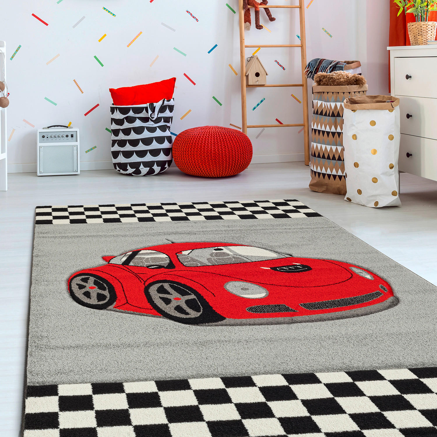 KINDERTEPPICH 160/230 cm  - Rot, MODERN, Textil (160/230cm)