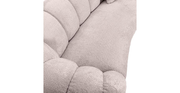 BIGSOFA in Chenille Rosa  - Schwarz/Rosa, KONVENTIONELL, Kunststoff/Textil (248/78/112cm) - Carryhome
