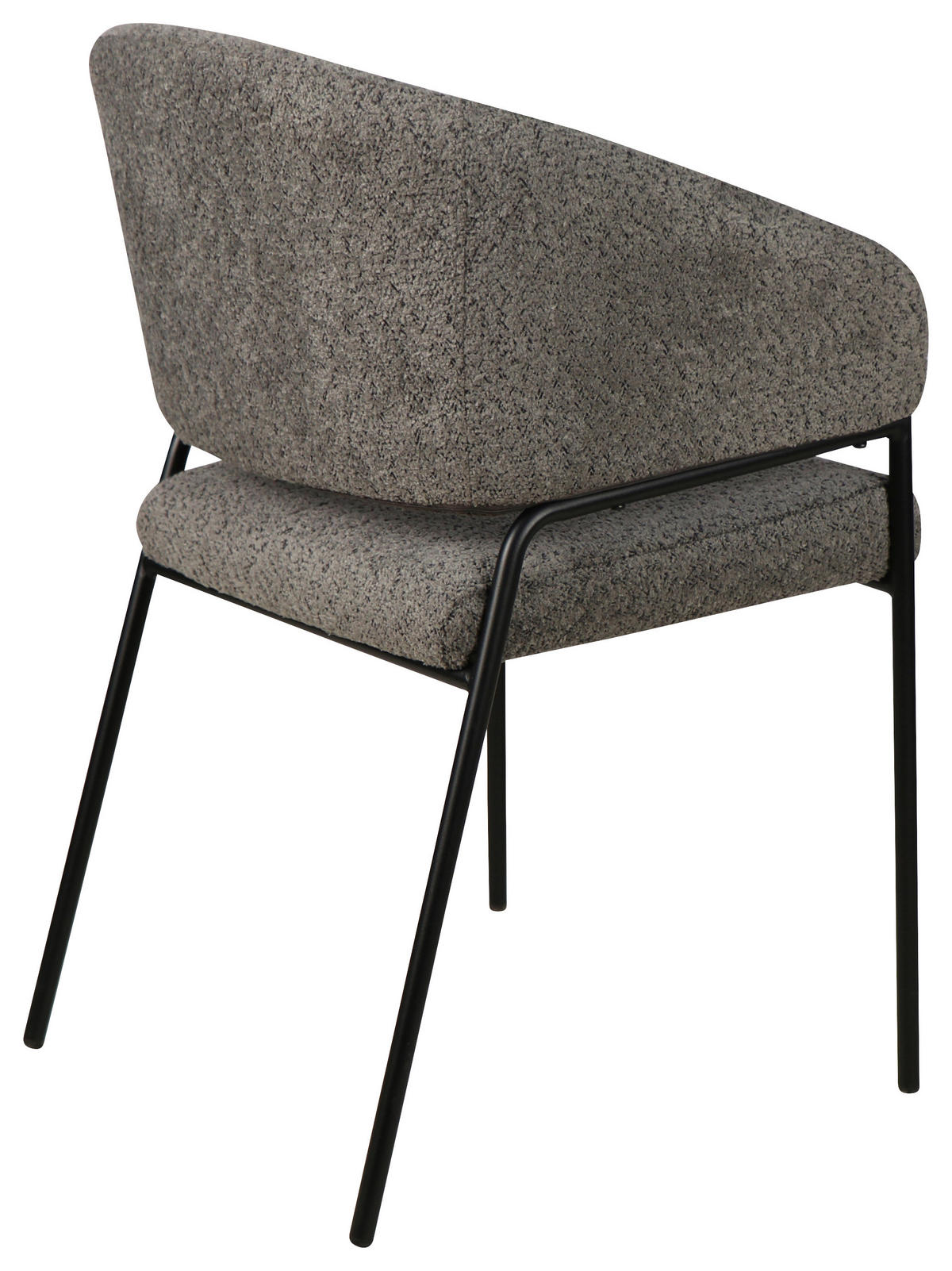 NASLANJAČ, les, kovina, tekstil siva  - siva/črna, Design, kovina/tekstil (58.0/84,5/55.5cm) - Hom`in