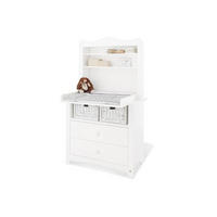 WICKELKOMMODE PINOLINO FLORENTINA 103/180/57-77 cm  - Rosa/Weiß, Trend, Holz/Kunststoff (103/180/57-77cm) - Pinolino