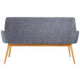 SITZBANK 157/88/62,5 cm  in Eichefarben, Dunkelgrau  - Eichefarben/Dunkelgrau, KONVENTIONELL, Holz/Textil (157/88/62,5cm) - Linea Natura