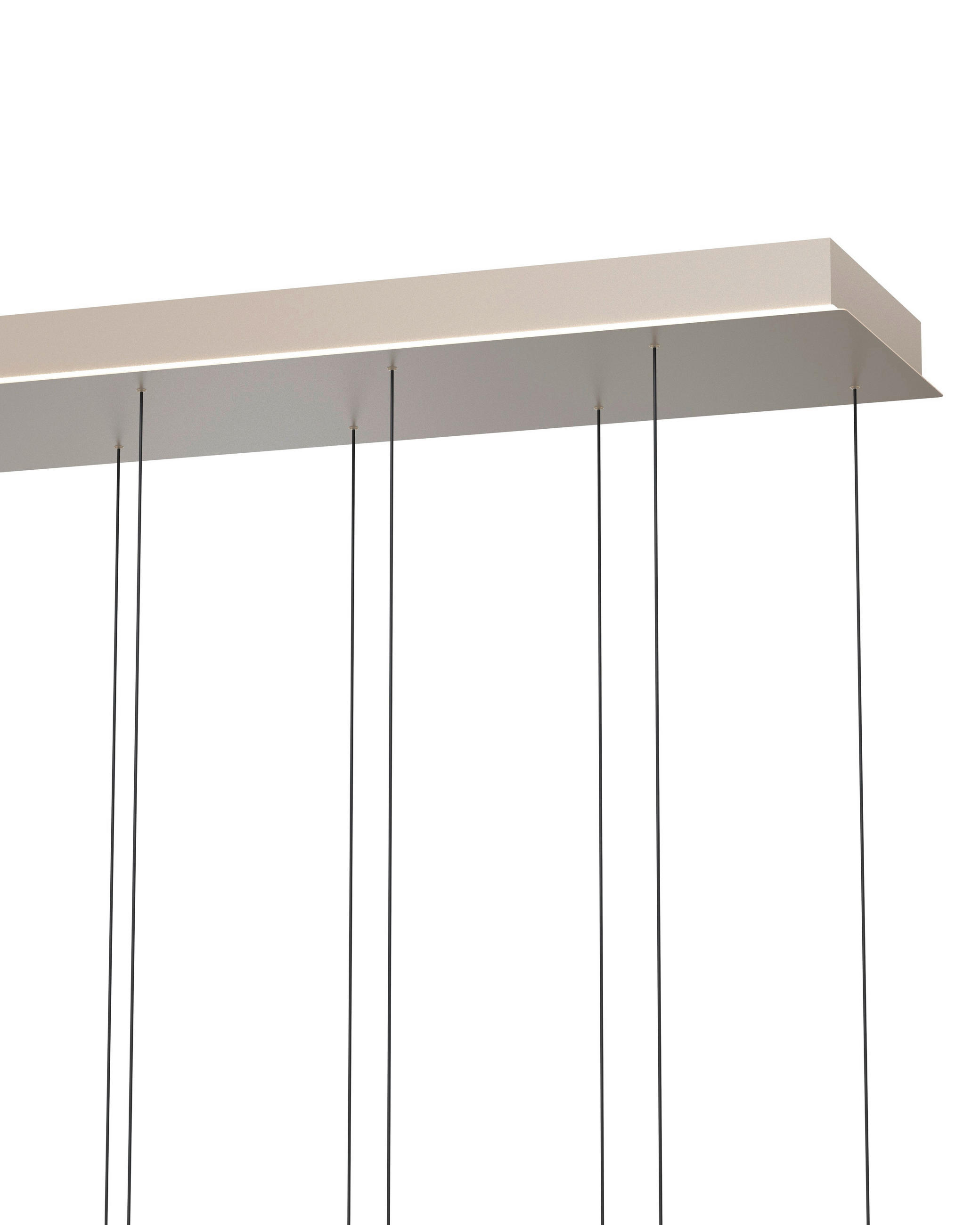 LED-HÄNGELEUCHTE Quiberon 110/31/180 cm   - Sandfarben, Design, Metall (110/31/180cm)