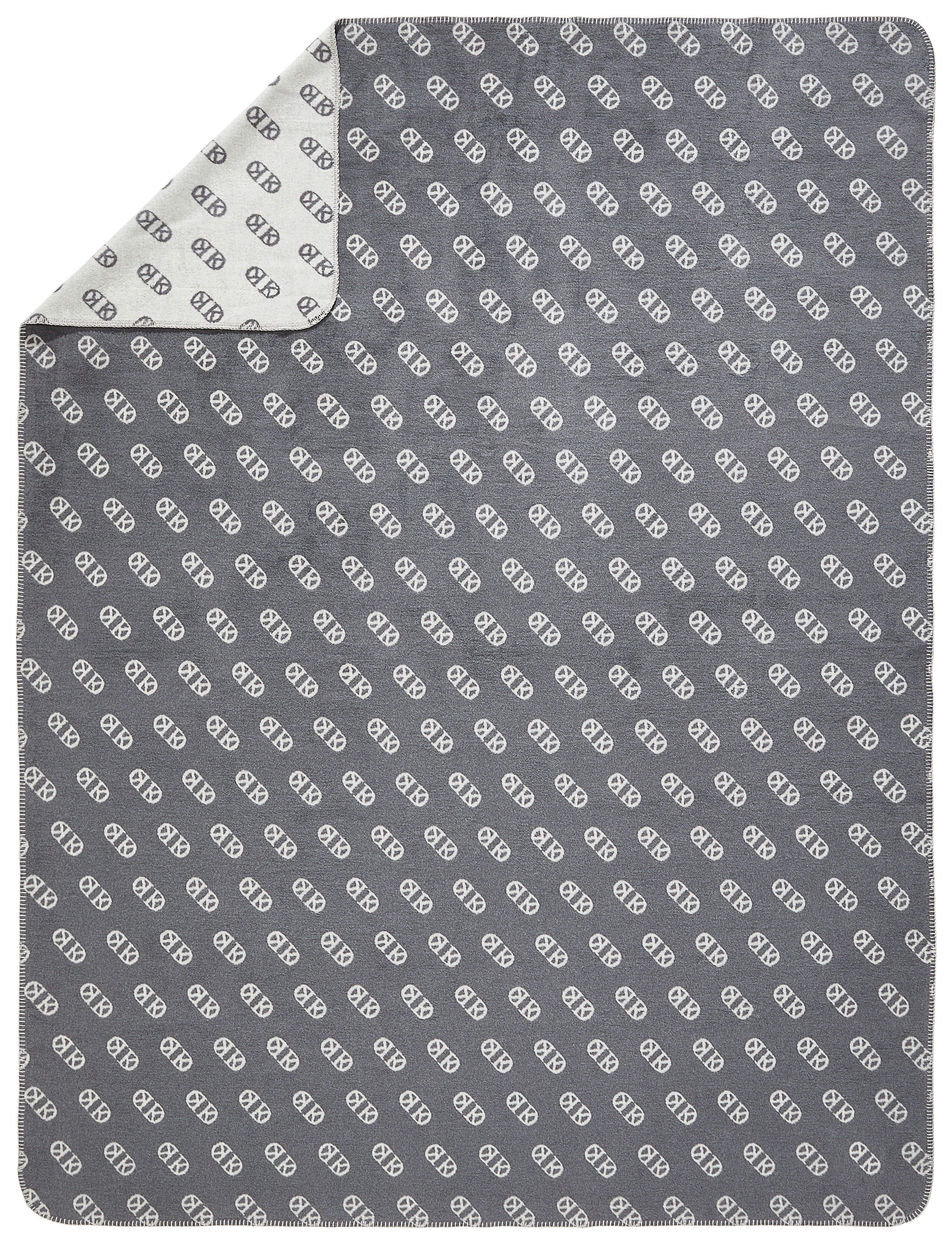 WOHNDECKE BASIC 150/200 cm  - Anthrazit/Silberfarben, Design, Textil (150/200cm) - Dieter Knoll