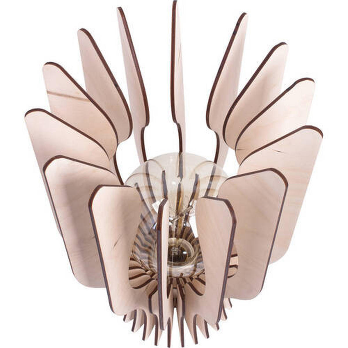 TISCHLEUCHTE Gracili 23/37 cm   - Naturfarben, Natur, Holzwerkstoff (23/37cm)