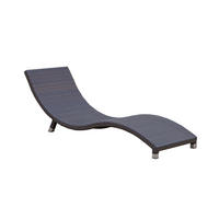 OPALOVACÍ LEHÁTKO kov, plast - světle šedá/hnědá, Moderní, kov/plast (59/62/185cm) - Gardenson
