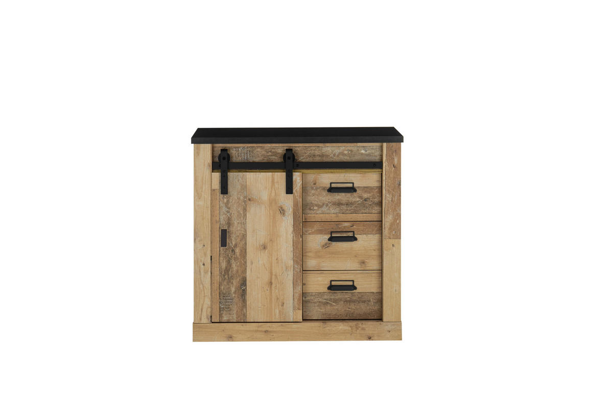 SCHUHSCHRANK 93/91/43 cm  - Anthrazit/Schwarz, Design, Holzwerkstoff/Metall (93/91/43cm) - Modante