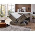 BOXSPRINGBETT 160/200 cm  in Taupe  - Taupe/Schwarz, KONVENTIONELL, Kunststoff/Textil (160/200cm) - Carryhome