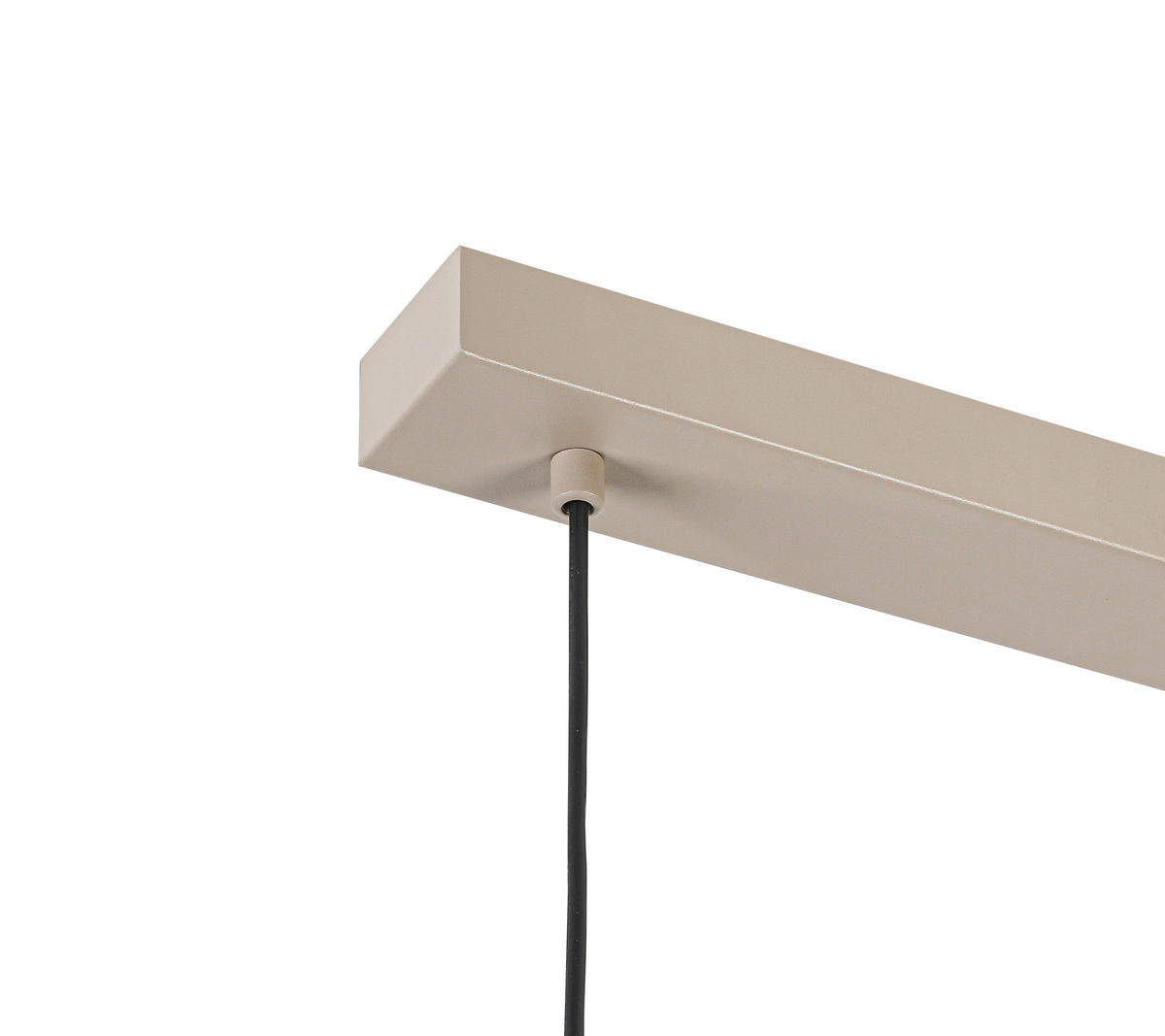 HÄNGELEUCHTE 110/30/120 cm  - Sandfarben/Weiß, Trend, Kunststoff/Metall (110/30/120cm) - Collett's Monde