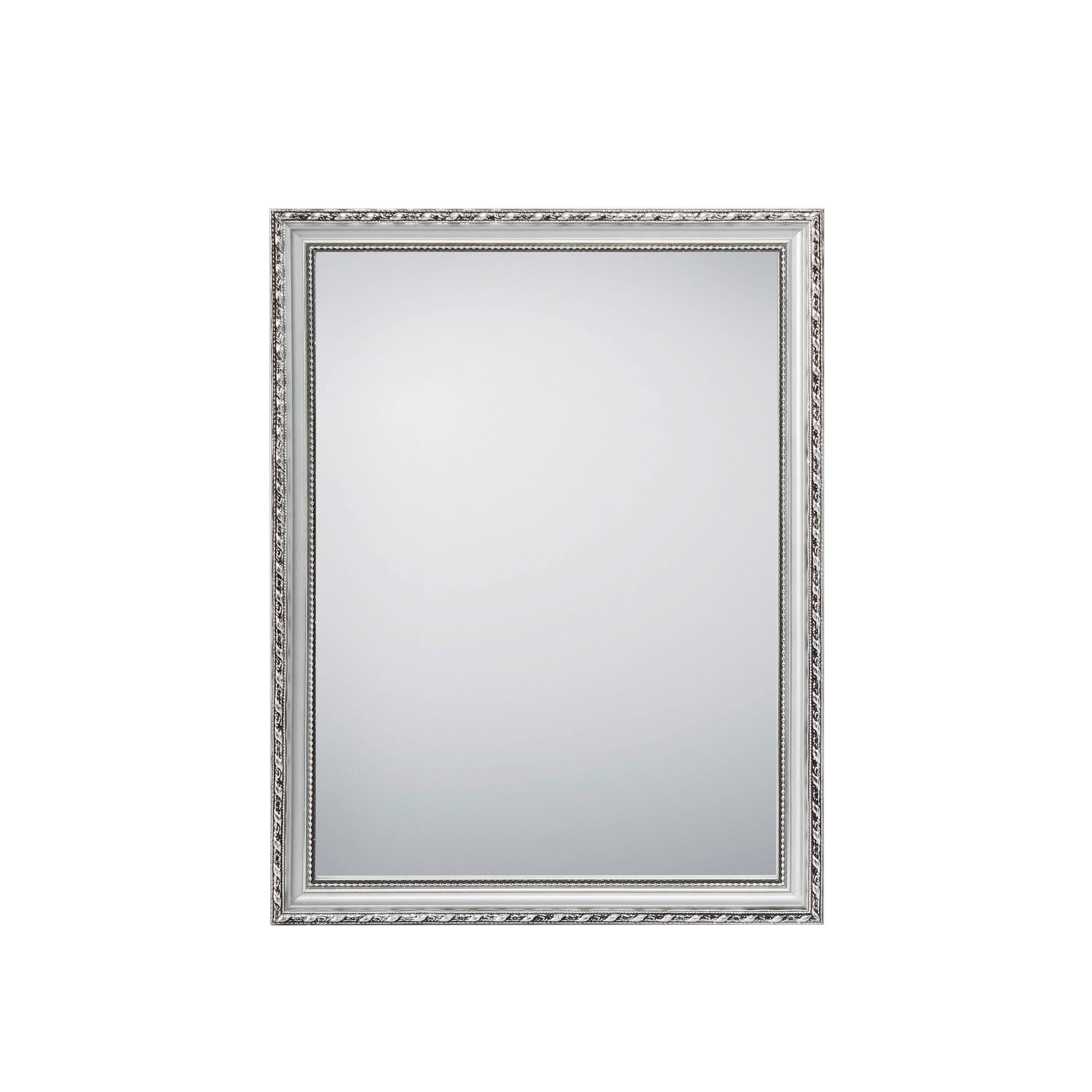 WANDSPIEGEL 34/45/2 cm    in rechteckig  - Silberfarben, Trend, Glas/Holz (34/45/2cm) - Boxxx