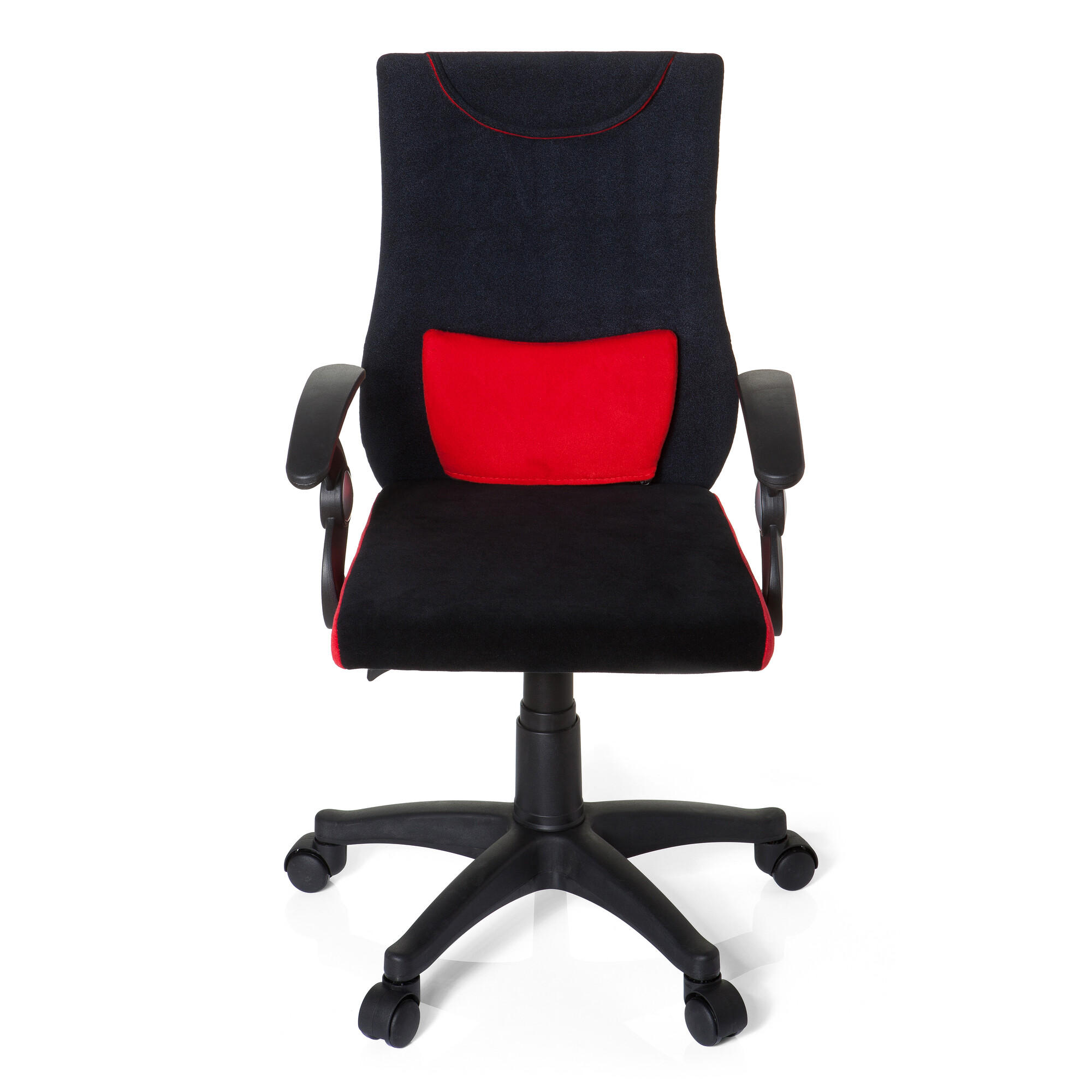 JUGENDDREHSTUHL Rot, Schwarz  - Rot/Schwarz, Basics, Kunststoff (50/87-97/40cm) - MID.YOU