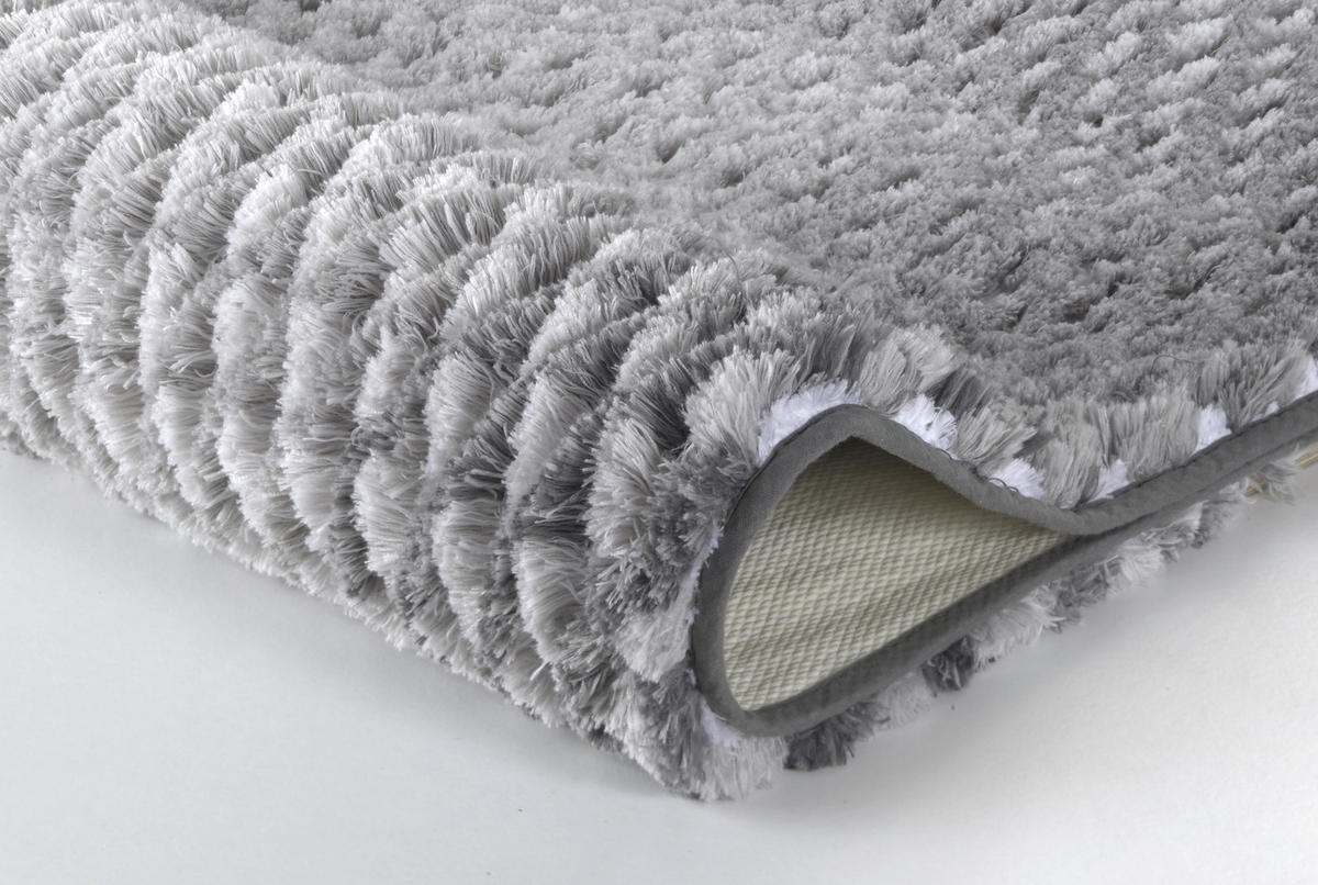 BADTEPPICH Grau 60/60 cm  - Grau, Konventionell, Kunststoff/Textil (60/60cm) - Kleine Wolke