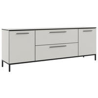 LOWBOARD Soul  in 180/66/40 cm  - Schwarz/Weiß, MODERN, Holzwerkstoff/Metall (180/66/40cm)