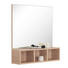 SPIEGEL - Eichefarben, Design, Glas/Holzwerkstoff (70/65/15,5cm) - XORA