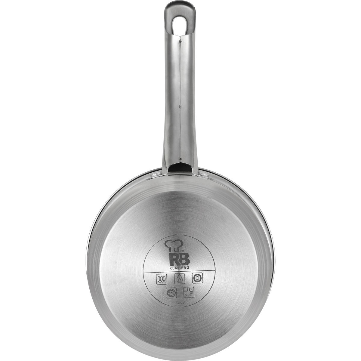 KOCHTOPFSET RENBERG ALEXANDER 7-teilig  - Silberfarben, Basics, Glas/Metall (16cm)