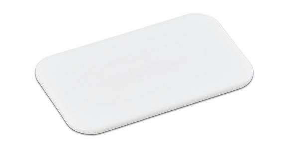 SCHNEIDEBRETT   25/15 cm   - Weiß, Basics, Kunststoff (25/15cm) - Homeware