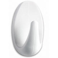 KLEBEHAKEN 2 Stück  in Weiß  - Weiß, Basics, Kunststoff (2,5/4,5/1,7cm) - Tesa