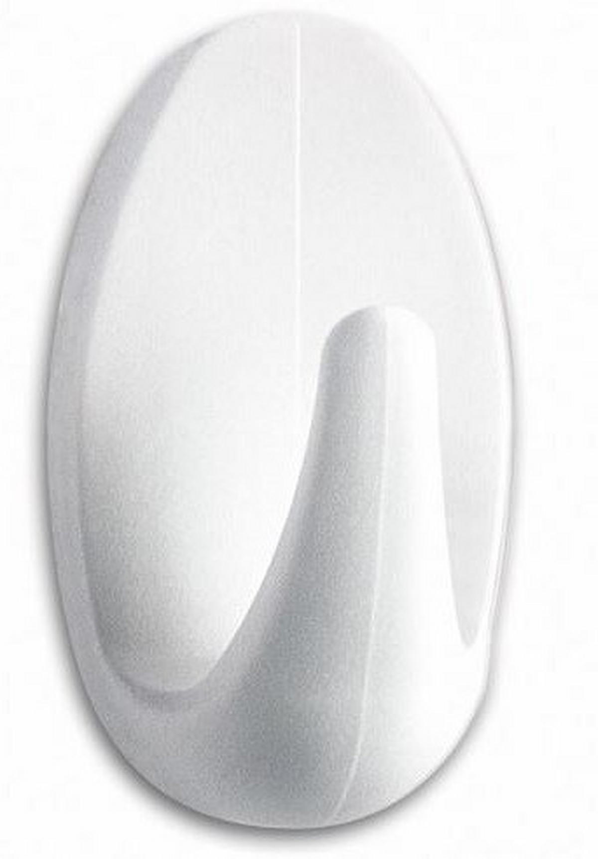KLEBEHAKEN 2 Stück  in Weiß  - Weiß, Basics, Kunststoff (2,5/4,5/1,7cm) - Tesa